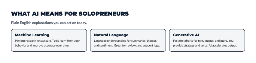 How to use AI as a solopreneur