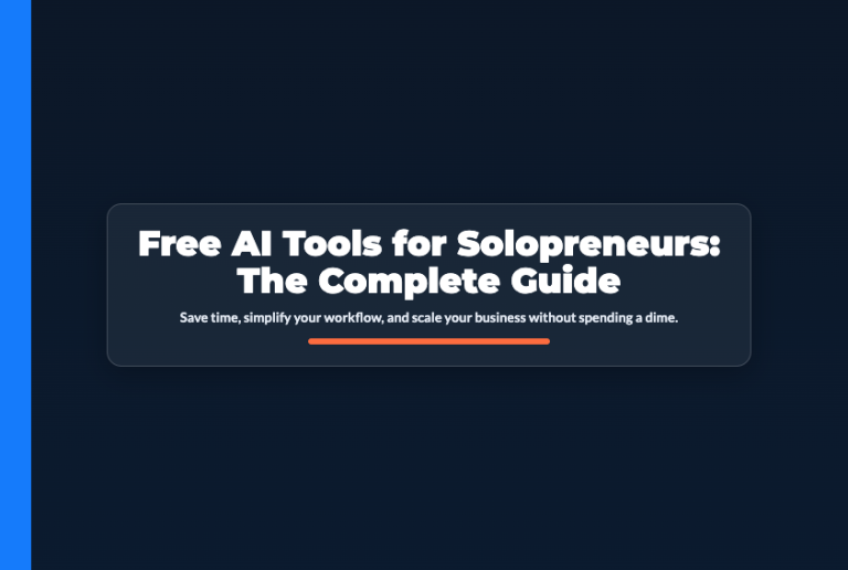Free AI Tools for Solopreneurs