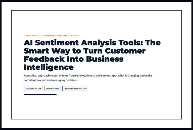 AI sentiment analysis tools